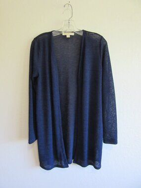Michael Michael Kors Blue M Open Knit Long Sleeve Sweater
